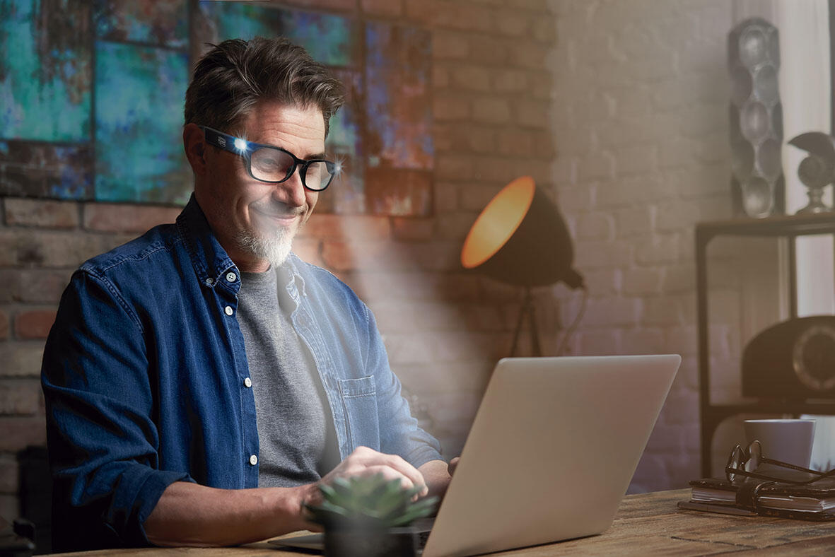Gafas de lectura + luz LED